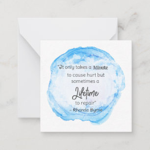 Correspondance *~ Carte de note AP62 pour devis d'aquarelle à vie