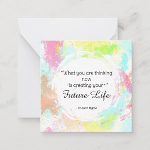 Correspondance *~ Carte de note AP62 pour devis d'aquarelle Futur