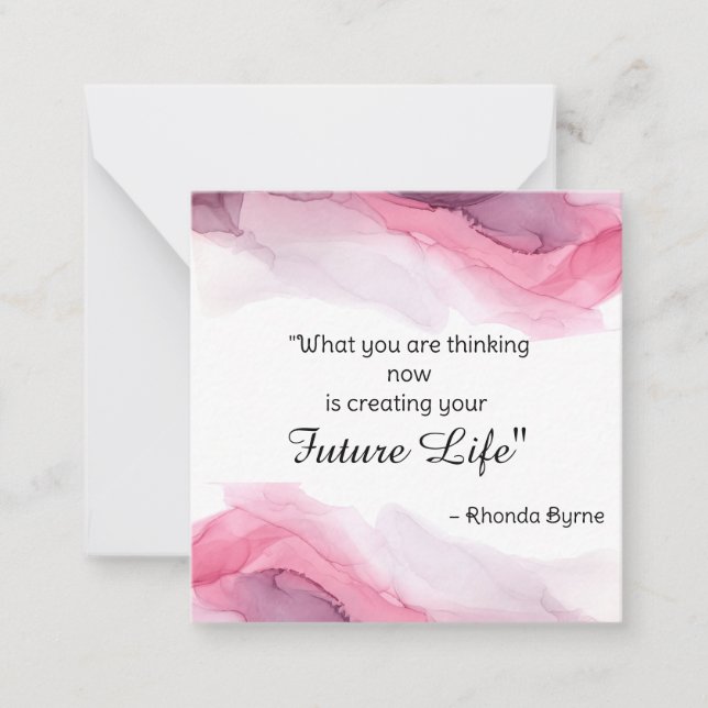 Correspondance *~ Carte de note AP62 pour devis d'aquarelle Futur (Devant)