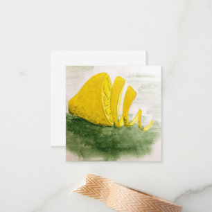 Correspondance Carte de note au citron