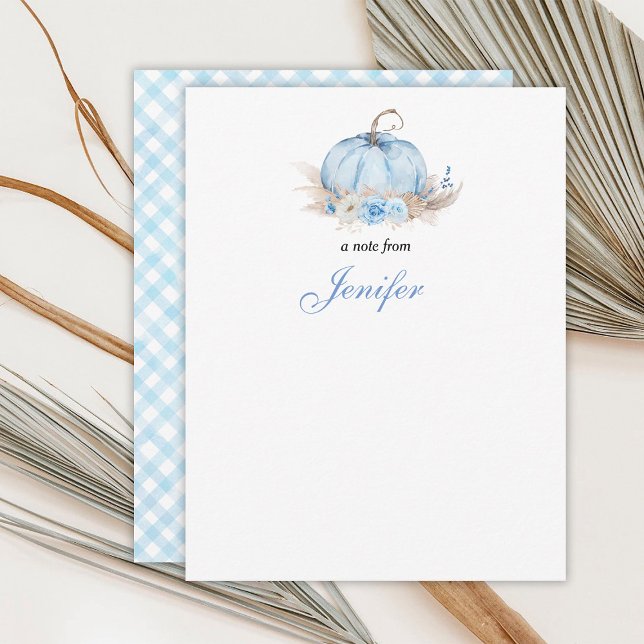 Correspondance Carte de note bébé petite citrouille (Créateur téléchargé)