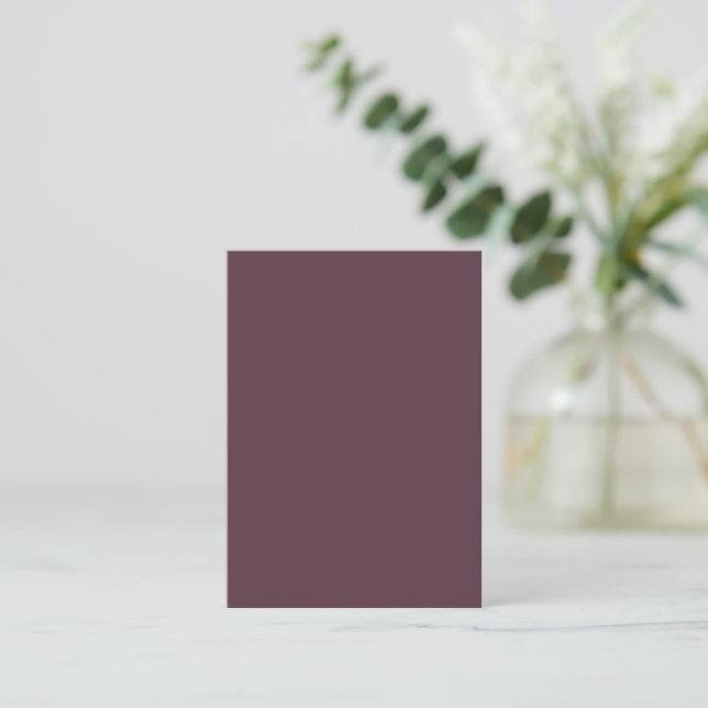 Correspondance Carte de note - Brun prune foncé tendance (Debout devant)