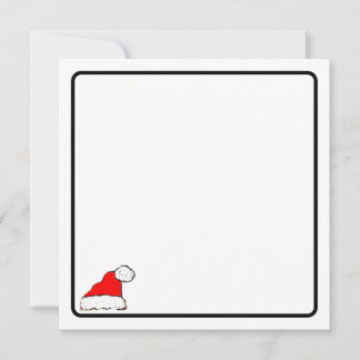 Correspondance carte de note chapeau de Père Noël