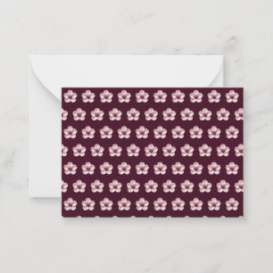 Correspondance Carte de note Cherry Blossom
