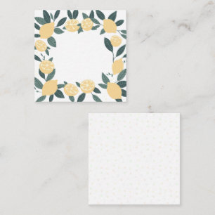 Correspondance Carte de note citron