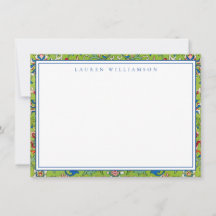 Carte de note classique Green Chinoiserie