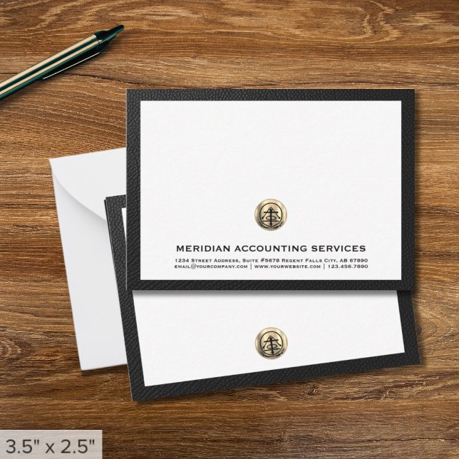 Correspondance Carte de note comptable du logo Gold professionnel (Créateur téléchargé)