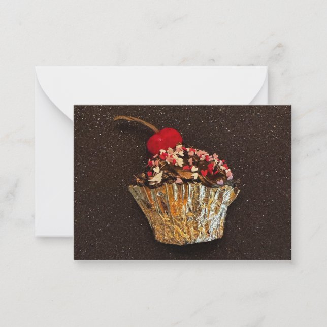 Correspondance Carte de note Cupcake (Devant)