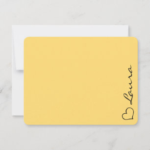 Correspondance Carte de note de cadeau personnalisée avec nom en