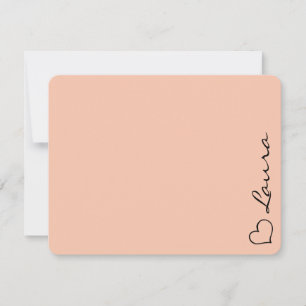 Correspondance Carte de note de cadeau personnalisée avec nom en
