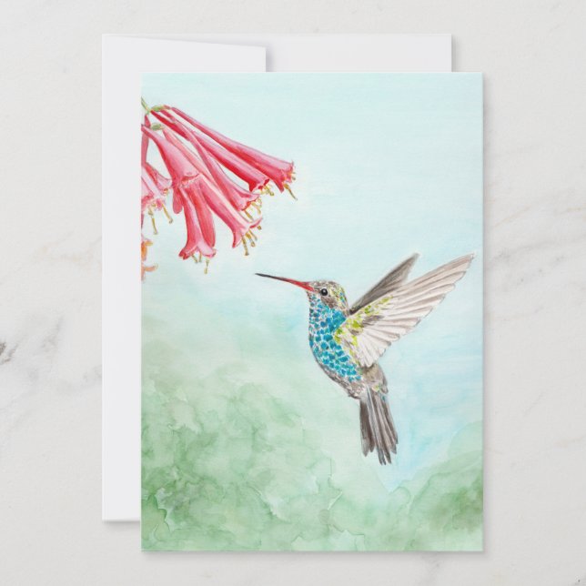 Correspondance Carte de note de colibri (Devant)
