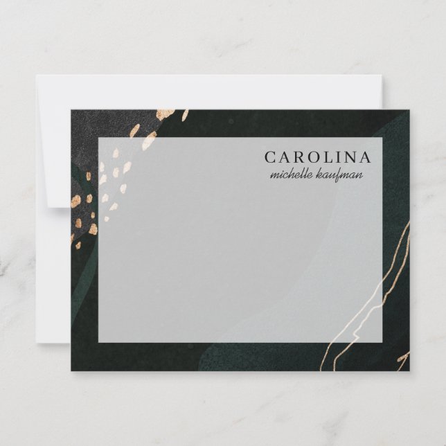 Correspondance Carte de note de la géode métallique (Devant)