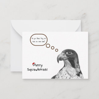 Correspondance Carte de note de Noël Falcon