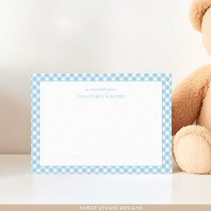 Correspondance Carte de note de nurserie moderne pour bébé à carr