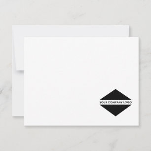 Correspondance Carte de note de style minimaliste du logo personn