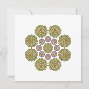 Correspondance Carte de note d'harmonie de tournesol en vert et v