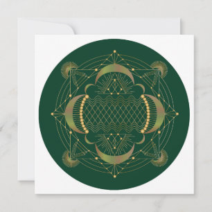 Correspondance Carte de note du Carré de Mandala du Heart Chakra 