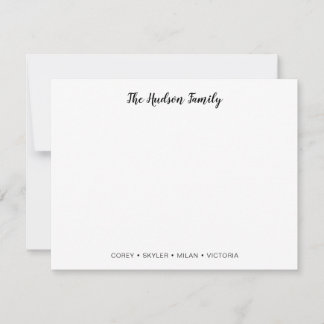 Correspondance Carte de note famille