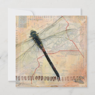 Correspondance Carte de note Flat Dragonfly