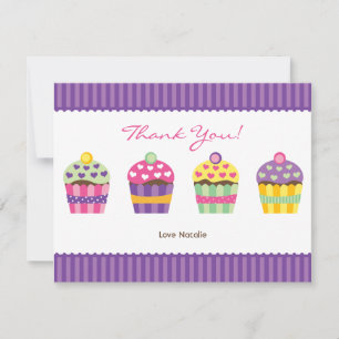 Correspondance Carte de note "Heart" Cupcakes