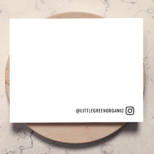 Correspondance Carte de note Instagram Votre nom Insta Note Pla
