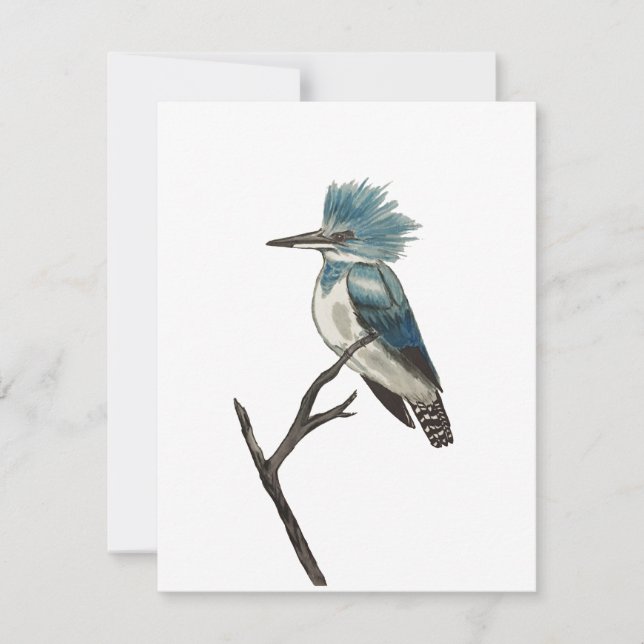 Correspondance Carte de note Kingfisher Belge (Devant)