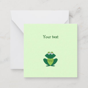 Correspondance Carte de note Little Green Frog Thank You