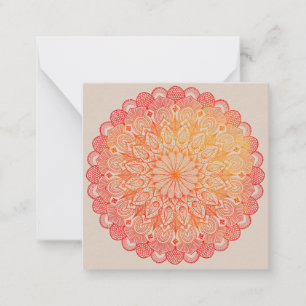 Correspondance Carte de note Mandala