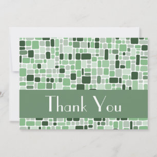 Correspondance Carte de note Merci (Cobblestone Green)