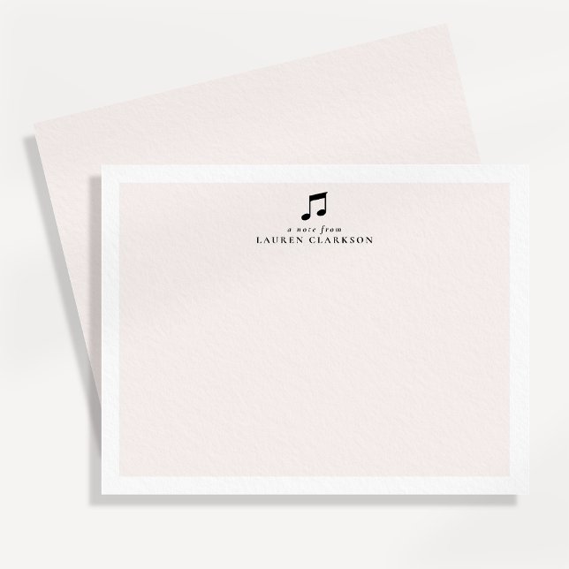 Correspondance Carte de note minimale de note de musique noire (Créateur téléchargé)