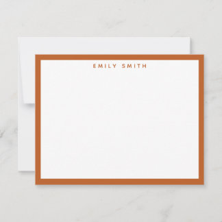 Correspondance Carte de note moderne Burange simple