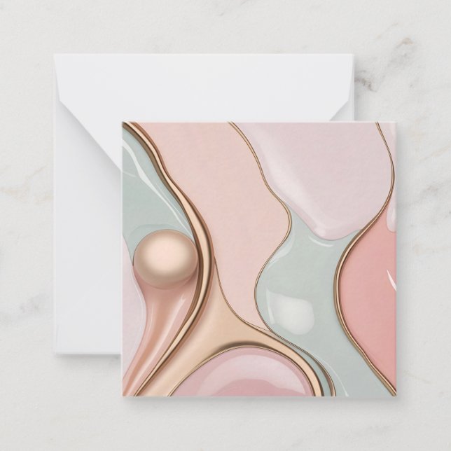 Correspondance Carte de note multi-usage au graphisme élégant (Devant)