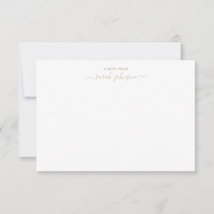 Correspondance Carte de note neutre fixe simple minimaliste