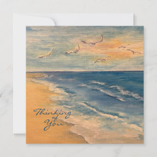 Correspondance Carte de note Ocean Beach Breeze