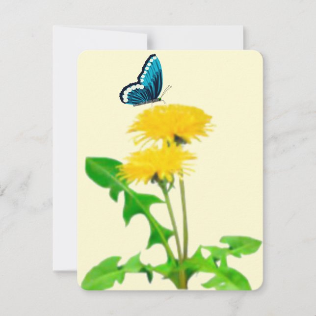 Correspondance Carte de note papillon Dandelion (Devant)