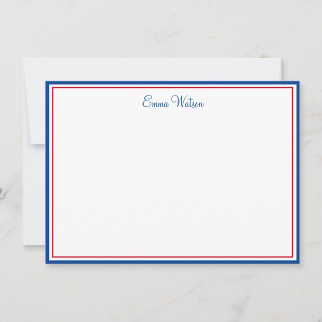 Correspondance Carte de note personnalisée (Devant)