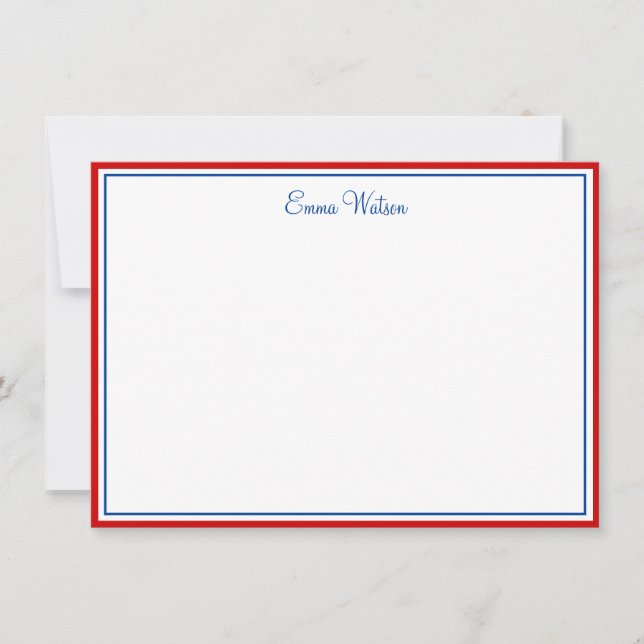 Correspondance Carte de note personnalisée (Devant)