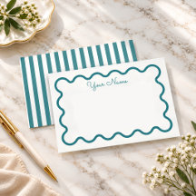 Carte de note personnalisée avec bordure ondulée s