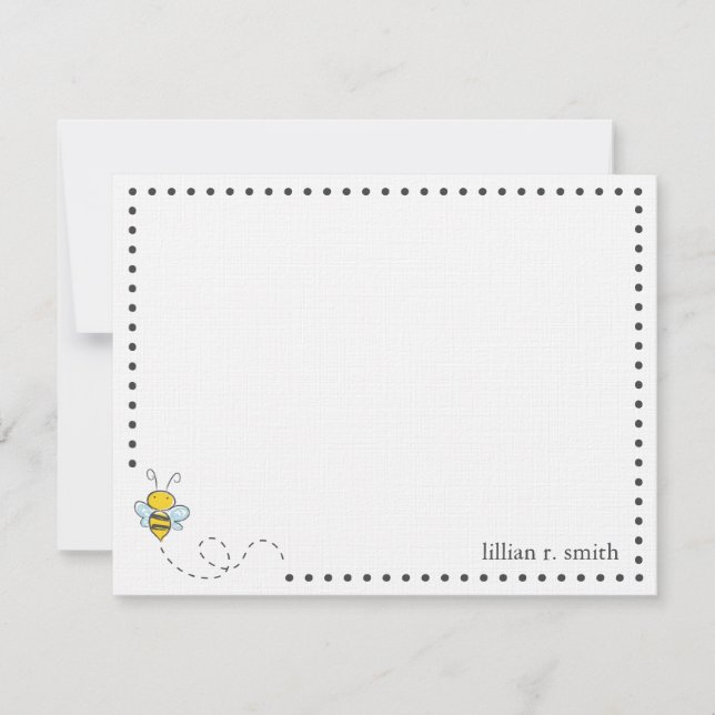 Correspondance Carte de note personnalisée Bumble Bee (Devant)