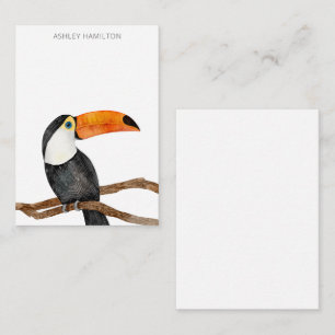 Correspondance Carte de note personnalisée pour oiseaux tropicaux