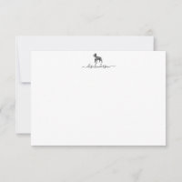 Carte de note personnalisée Vintage Chien Boston T