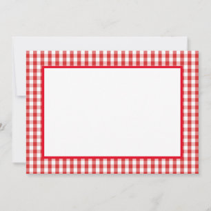 Correspondance Carte de note - Plaqué rouge et blanc