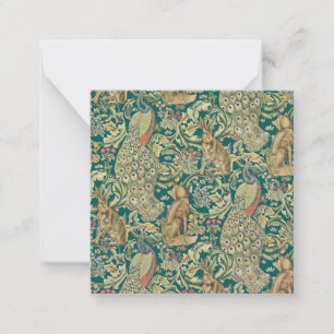 Correspondance Carte de note plat de la forêt William Morris