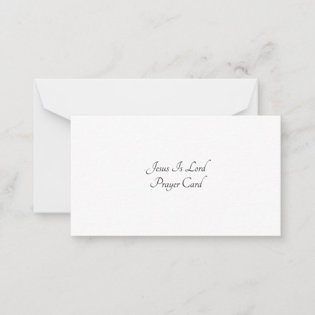 Correspondance Carte de note plat de prière (Devant)