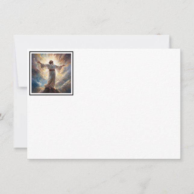 Correspondance Carte de note plat de prière Jésus (Devant)