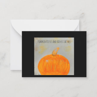 Correspondance Carte de note plat pour citrouille