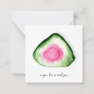 Correspondance *~* Carte de note plat pour la pastèque TOURMALINE
