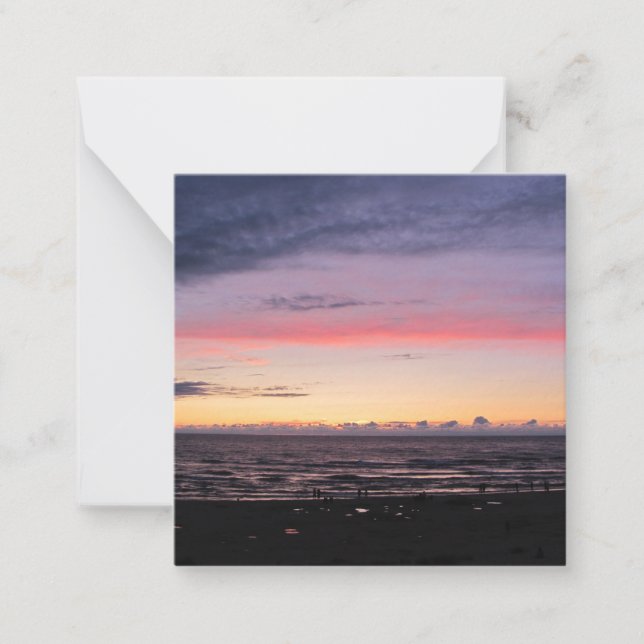 Correspondance Carte de note plat Sunset du lac Michigan (Devant)