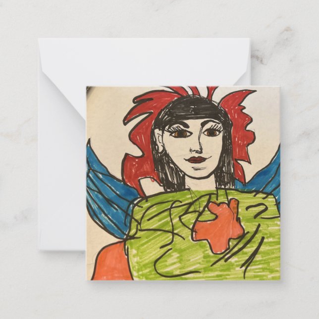 Correspondance Carte de note plate (Devant)