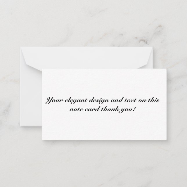 Correspondance Carte de note plate (Devant)